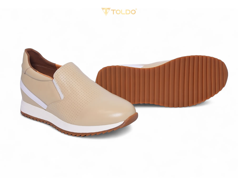 Giày cao 8cm thể thao nam da thật 12